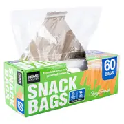 Bag Snack Snap Lock 15cm x 10cm 60pk