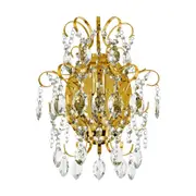 Fenoullet 1 Indoor Wall Light in Brass and Crystal