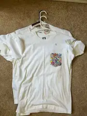 Takashi Murakami UNIQLO DORAEMON Shirt White XS Size X Small Kaikai Kiki Rare DS