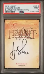 Howard Shore Auto 2016 Hobbit Lord Rings LOTR COMPOSER AUTOGRAPH PSA 9 Pop 5 1+