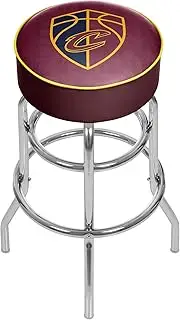 Trademark Global NBA Padded Swivel Bar Stool - City - Cleveland Cavaliers NBA1000-CC3
