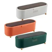 Seasoning Box with Clamshell Design Includes 4 Jars and Spoons for Cooking