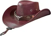 [rockible] Cowboy Hat for Women Men Cowgirl Hat Lightweight Trendy Jazz Hat