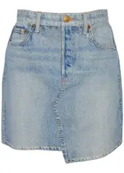 Rag & Bone Miramar Denim-print Cotton Mini Skirt - Blue - W25 W25