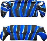 Levigo Game Controller Silicone Gel Protective Cover Compatible with PlayStation Portal, Game Controller Anti Slip Particle Design Protective Case, Camouflage Blue
