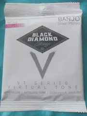Black Diamond Light Gauge Ball End 5 String Banjo String Set, N734L