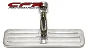 Chevy- Ford- Mopar Polished Aluminum Rear View Mirror - Ball Milled