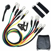 11 Pcs Pull Rope Latex Resistance Bands Body Fitness Equipment Exercise Gym Resistance Trainers