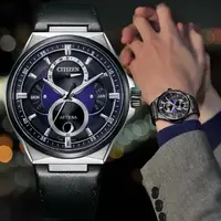 在飛比找森森購物網優惠-CITIZEN星辰 GENTS系列 光動能 鈦金屬月相腕錶 