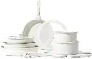 CAROTE 17Pcs Pots and Pans Set, Nonstick Cookware Set Detachable Handle, Inducti
