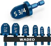 WADEO Swage Tool HVAC Repairing Set, Air Blue-6PCS Drill Bits）