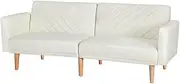 Artiss Sofa Bed Lounge Futon Couch Bed Adjustable Recliner 3 Seater Fabric Beige