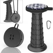 Upgraded Portable Retractable Folding Stool,Camping Telescoping Stools with S...