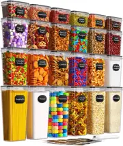 Airtight Food Storage Containers W/ Lids Kitchen Pantry Organization & Storage