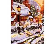 "Magic Night" Printed Needlepoint Tapestry Canvas 10418