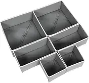 MUELODSIC 6pcs Foldable Cube Storage Bins for Underwear Socks and Clothes Drawer Organizer for Home Organization Space Saving Design Gray for Nursery and Bedroom