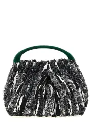 [Dries Van Noten] Dries Van Noten-W. L. Borse A Mano Bianco/Nero-Donna OS