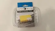 New InterDesign Soap & Sponge Tray 25798L-RW102 Clear Soft Plastic Dish Holder