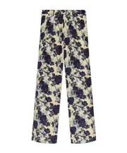 Floral print track pants 24,25,26 Black
