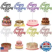 40 Pieces Happy Birthday Cake Toppers Birthday Cake Topper Picks Happy Birthd