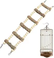 Dreuhuing Bird Swings For Parakeets - Wood Ladder For Birds,Wood Pets Swinging Standing Pole Pet Macaws Natural Chewing Toys