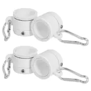 4 Pcs Flag Pole Replacement Flagpole Clips Mounting Rings Spinner