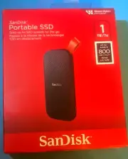 SanDisk Portable SSD 1TB USB-C, USB 3.2, Gen 2 800MB/s (PC/Mac Compatible)
