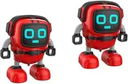 WHAMVOX 2pcs Robot Toy Mini Robot Gyro Game Toy Gyro Robots for Robot Party Favors Mini Toys Toy for Early Education Robot Toys for Wind- up Robots Toy Red