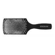 Regis DESIGNLINE Cushion Paddle Brush for Blow Drying - Flat Nylon Bristle Brush