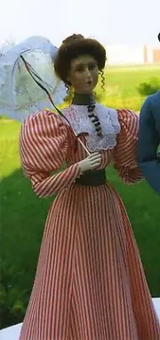 1895 Afternoon in May Visiting Dress Sewing Pattern for a 24" Fashion Doll #35