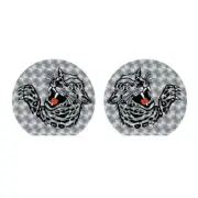 Jag Team Gusset decal set - SILVER - Old school bmx