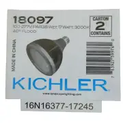 Kichler 18097 PAR38 17W LED 3000K 40-Degree Light Clear