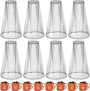 8 Pcs Mosquito Head Net Face Neck Fly Netting Hood Gray Mosquito Net Hat 18 X...