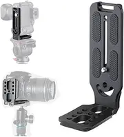 DSLR Camera L Bracket Vertical Horizontal Switching Tripod Quick Release Plate Compatible with Canon Nikon Sony DJI Osmo Stabilizer Tripod Monopod