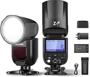 NEEWER Z1-S TTL Round Head Flash Speedlite for Sony DSLR Cameras, 76Ws 2.4G 1/8000s HSS Speedlight, 10 Levels LED Modeling Lamp, 2600mAh Lithium Battery, 480 Full Power Shots, Recycle in 1.5s Flash