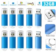 Lot Pack 32GB USB Flash Drive USB 2.0 Memory Stick Bulk Thumb Drive Pen Drive