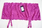 CITY CHIC Plus Size M / 18 Duet Garter Suspender Belt Cerise Sexy Lingerie