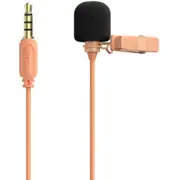 simorr Wave L1 3.5mm Lavalier Microphone 3389 Cantaloupe