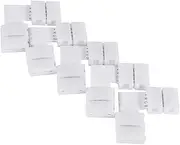 L Shape 4pin 10mm Solderless Corner Connectors Adapters RGB 5050 LED Strip Lights Conveniently Connect Two Light Strips Wall Corner White 5pcs
