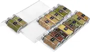 Adjustable 3 Tier Spice Rack Organizer for Kitchen Cabinet Storage