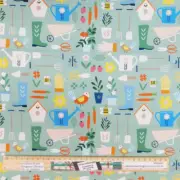 Quilting Patchwork Fabric Gardening Allover 50x55cm FQ