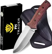 Fixed Blade Tracker Knife- 9.6 Inch Stainless Steel Razor Sharp Blade With Cover