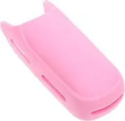 Flat Iron Cover Holder Silicone Hair Iron Protective Sleeve for Curling Irons Non-slip Heatproof Pink