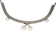 KICHOUSE Metal Purse Making Accessory Pearl Lock Clutch Frame for Bag Charm Mini Purse DIY