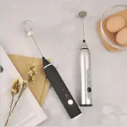 Mini Handle Electric Mixer Whisk Mixer Froth Shak USB Charge Egg Beater 2 Heads