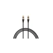 10Pcs Cat 6A Rj45 S Ftp Thin Lszh 30 Awg Network Cable Black