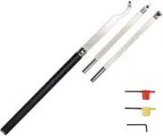 Carbide Tipped Woodturning Tools Wood Turning Tool Set of 3 with Interchangea...