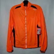 Saucony Sonic Shell Wind Shield Jacket ViziPro Orange Medium NWT
