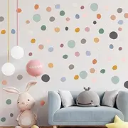 15 Sheet 300 Pcs Irregular Polka Dots Boho Wall Decal Terrazzo Playroom Bedroom Removable Modern Vinyl Boho Wall Stickers(Bright Color)
