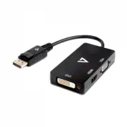 V7 DisplayPort 1.2 Male to VGA Female DVI-D Female HDMI V7DP-VGADVIHDMI-1E *NEW*